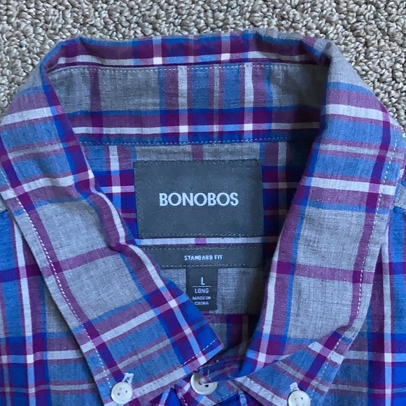 Bonobos Men’s size L long dress shirt - Picture 2 of 2